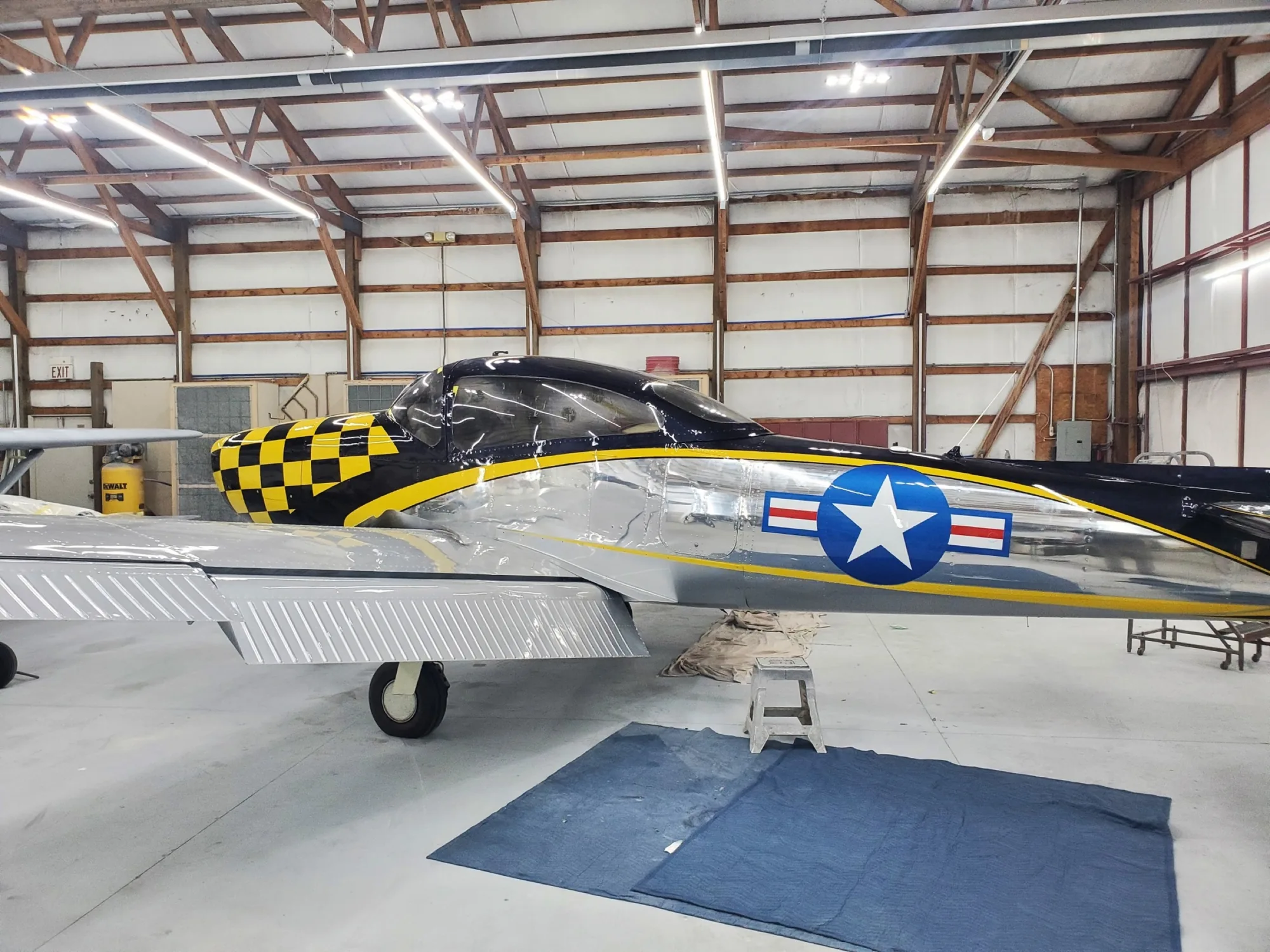 Finished aircraft paint project