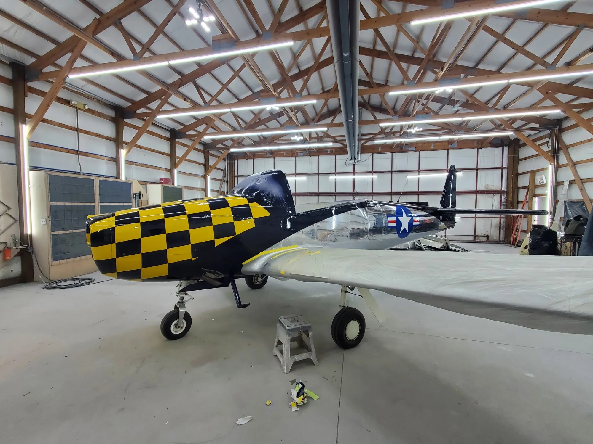 Aircraft paint project in progress